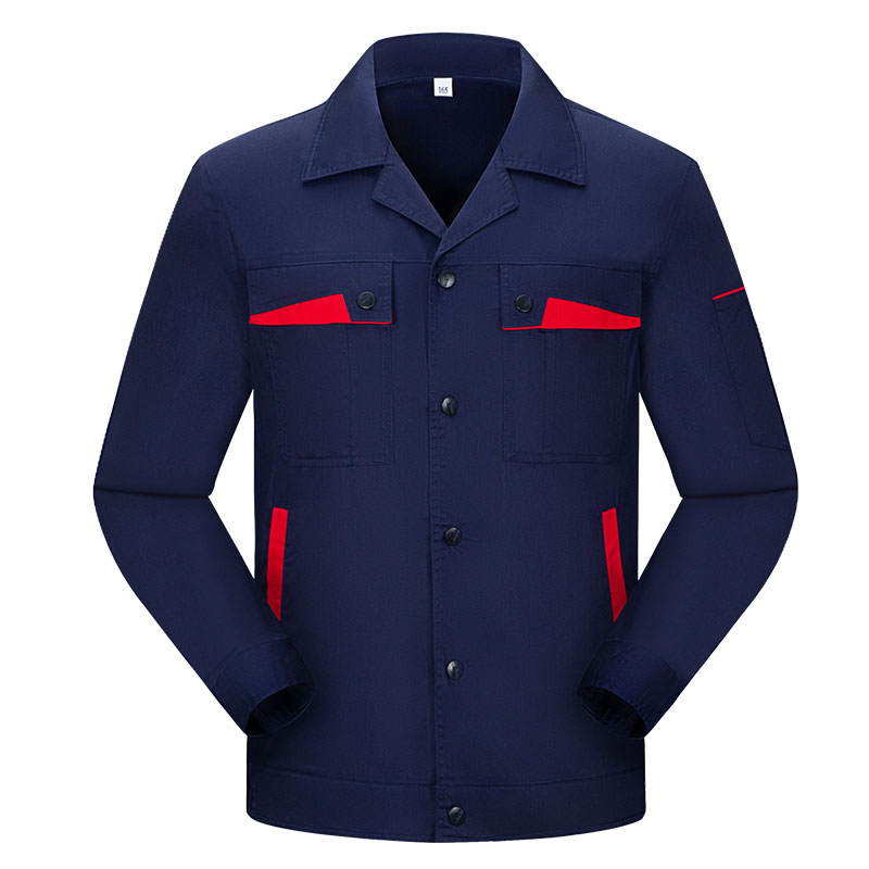 夏季長(zhǎng)袖滌棉工作服
