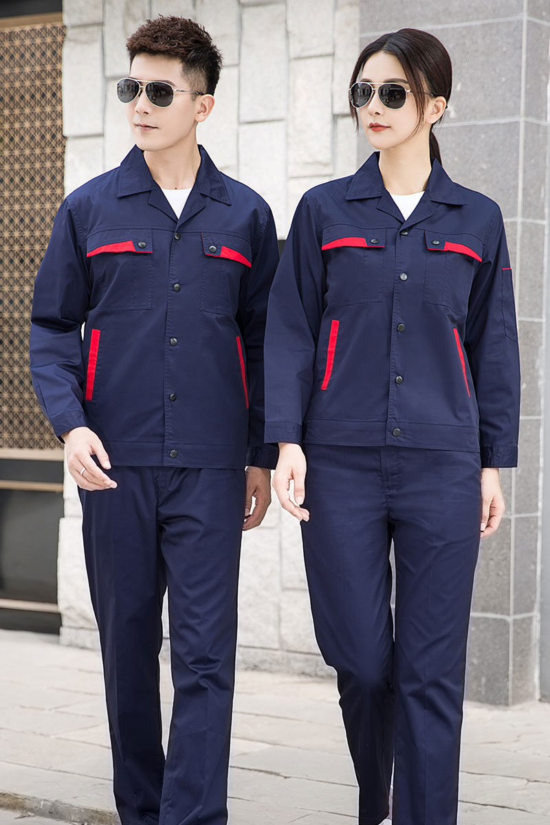 夏季長(zhǎng)袖滌棉工作服