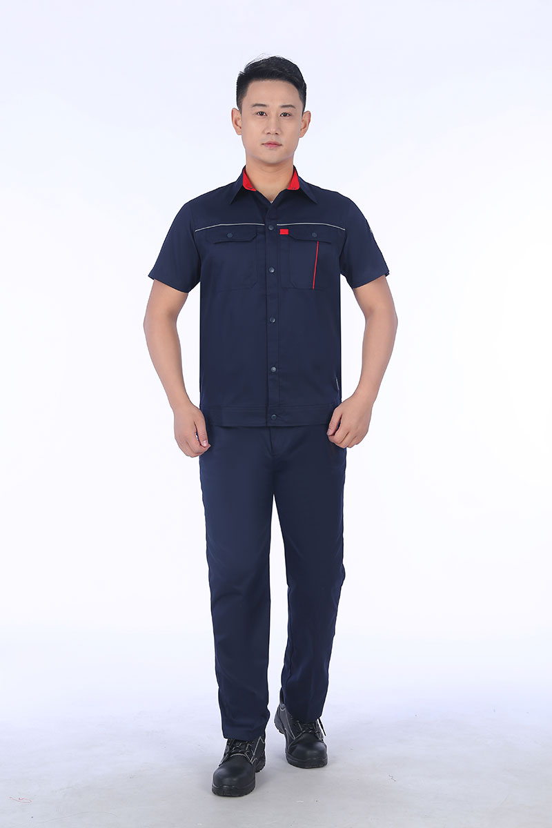 短袖工作服藏藍正