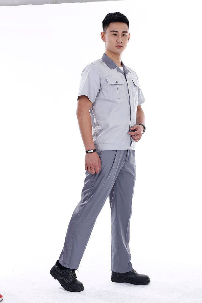翻領短袖工作服