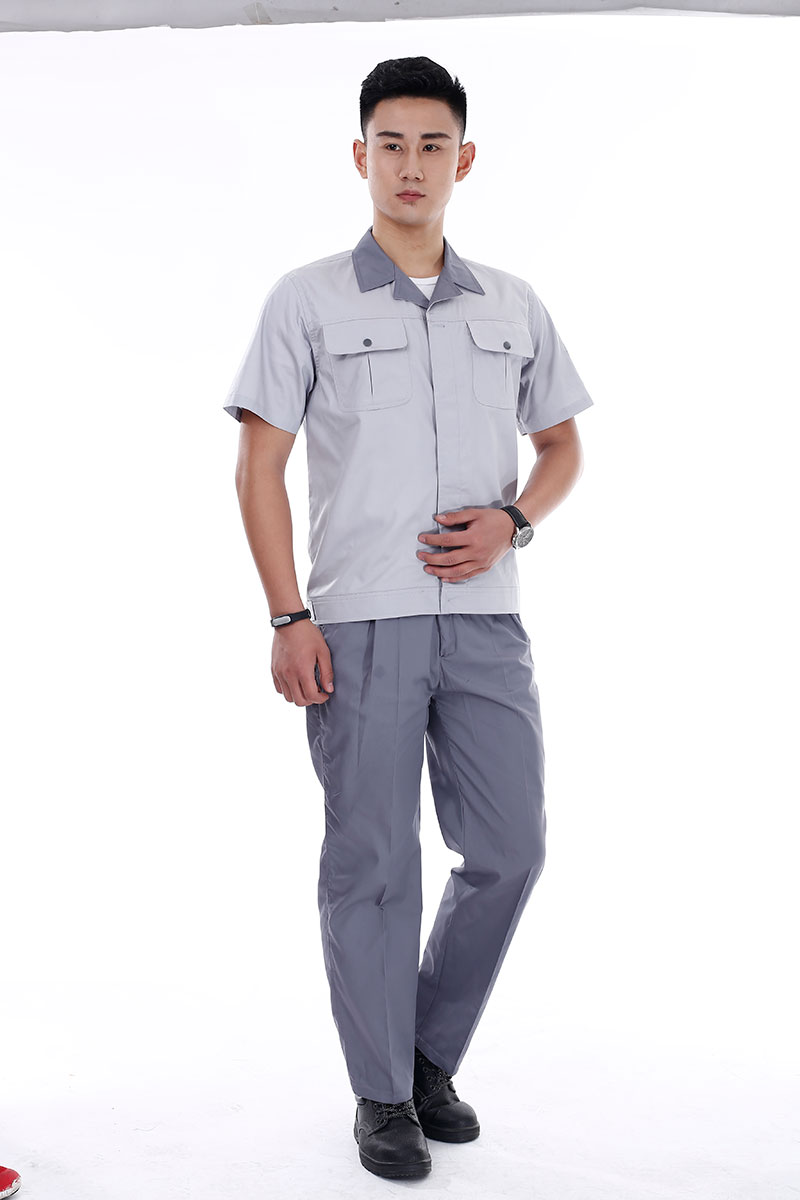 翻領短袖工作服