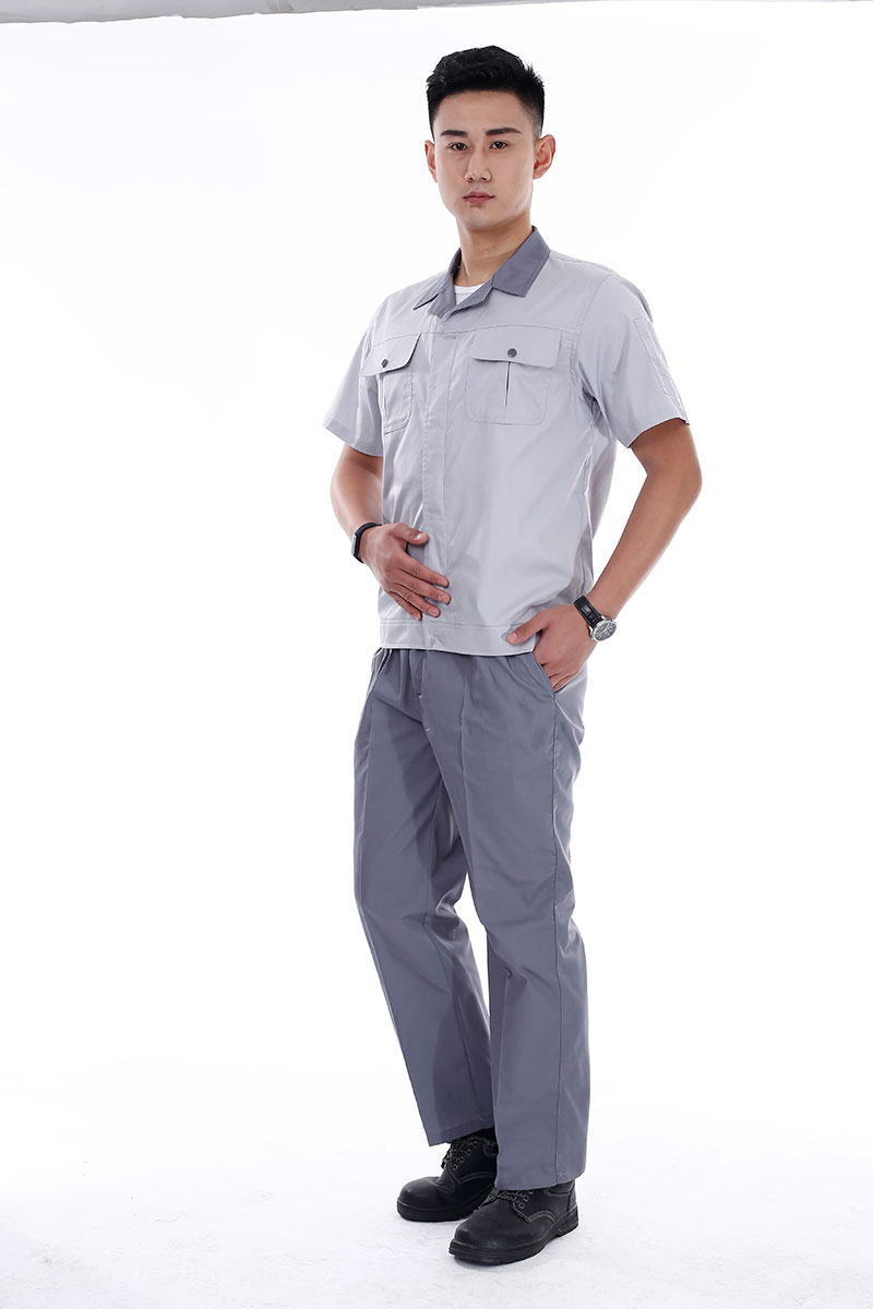 翻領短袖工作服