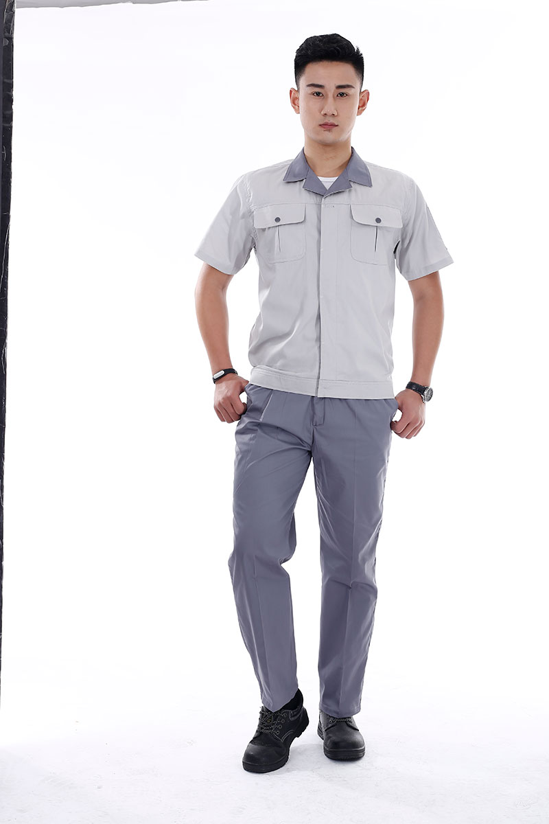 翻領短袖工作服