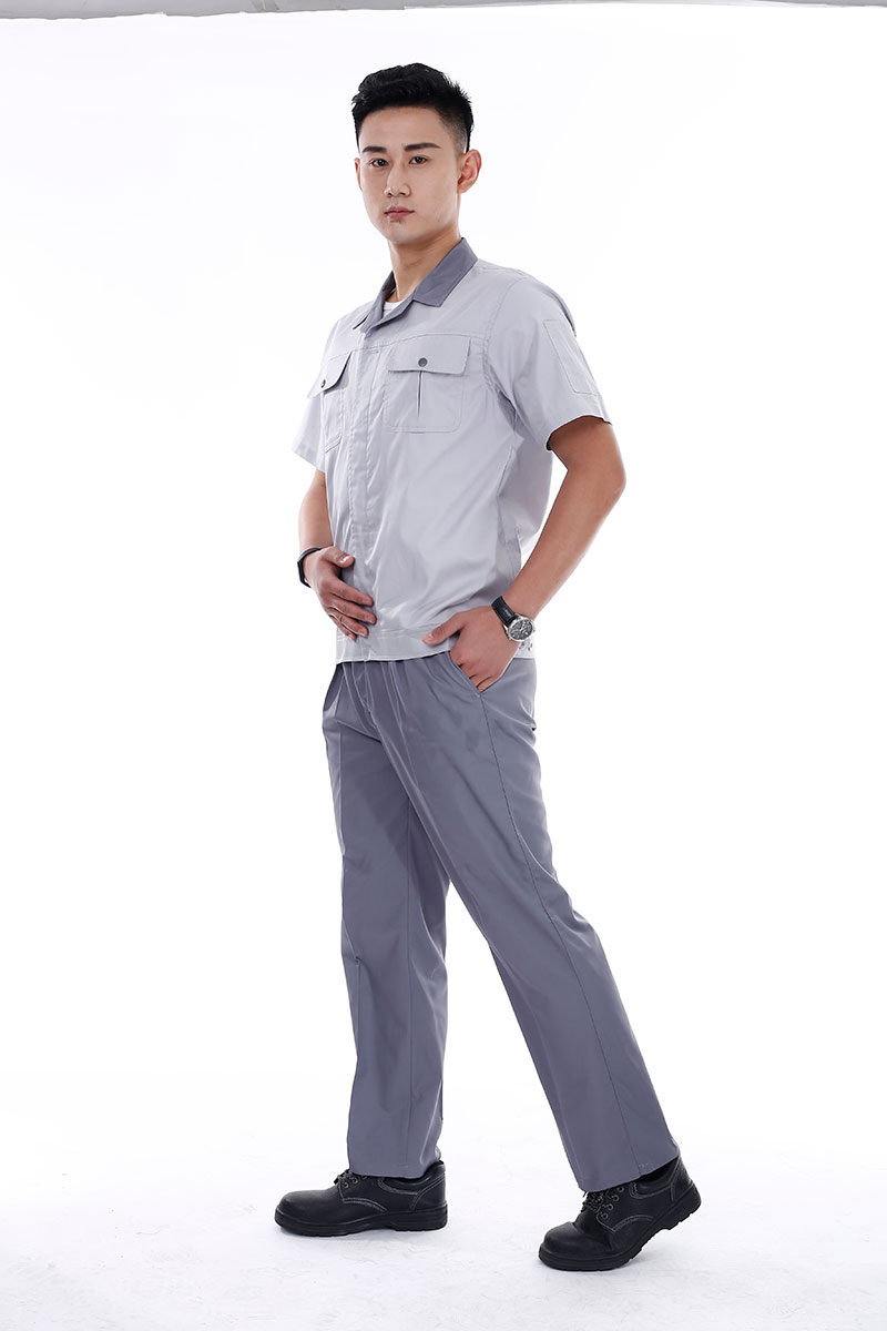 翻領短袖工作服