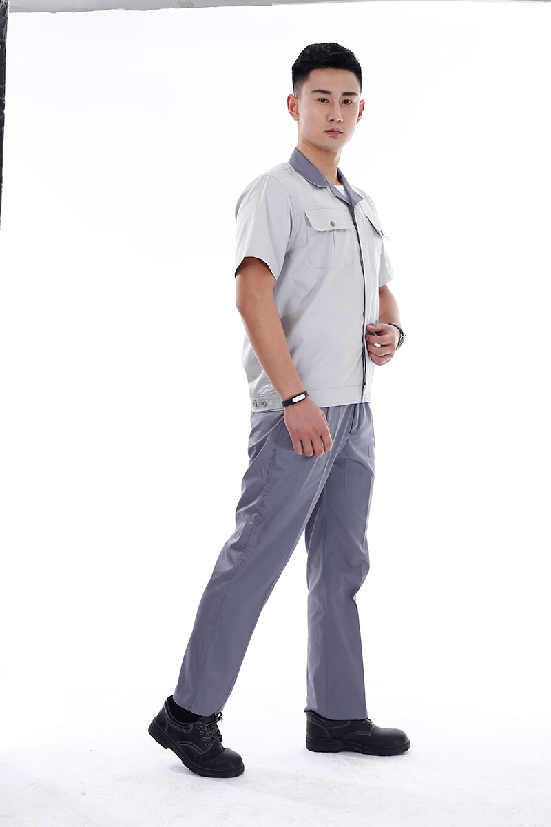 翻領短袖工作服