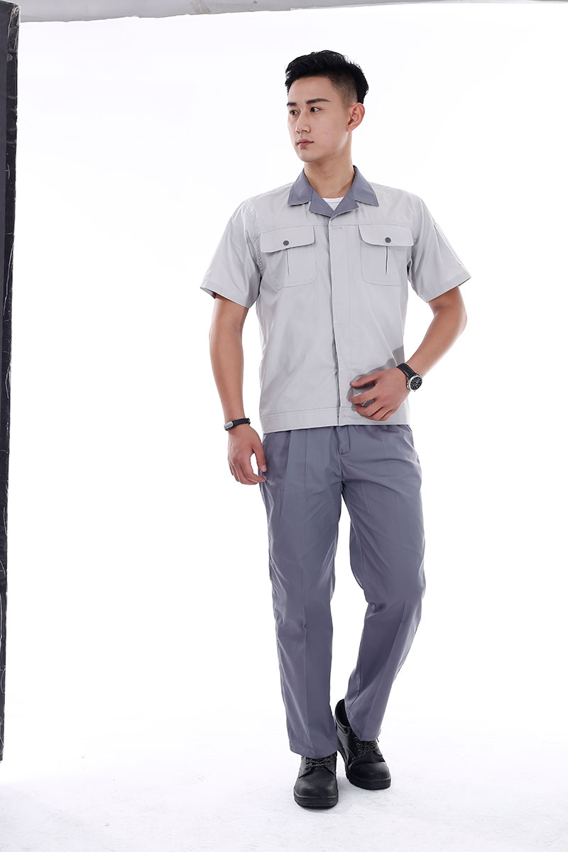 翻領短袖工作服