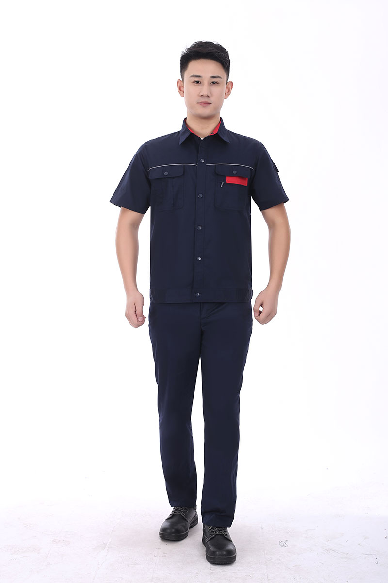 滌棉防靜電工作服藏青