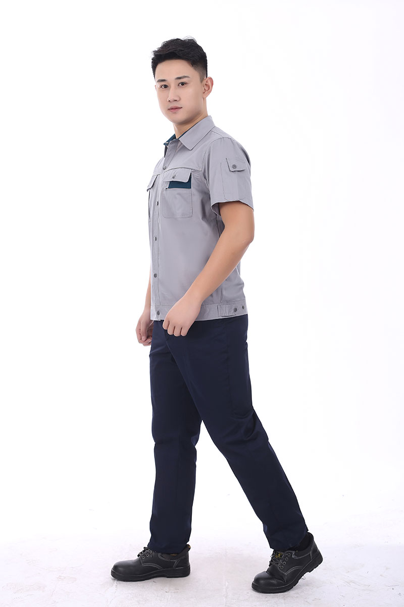 滌棉防靜電工作服灰色