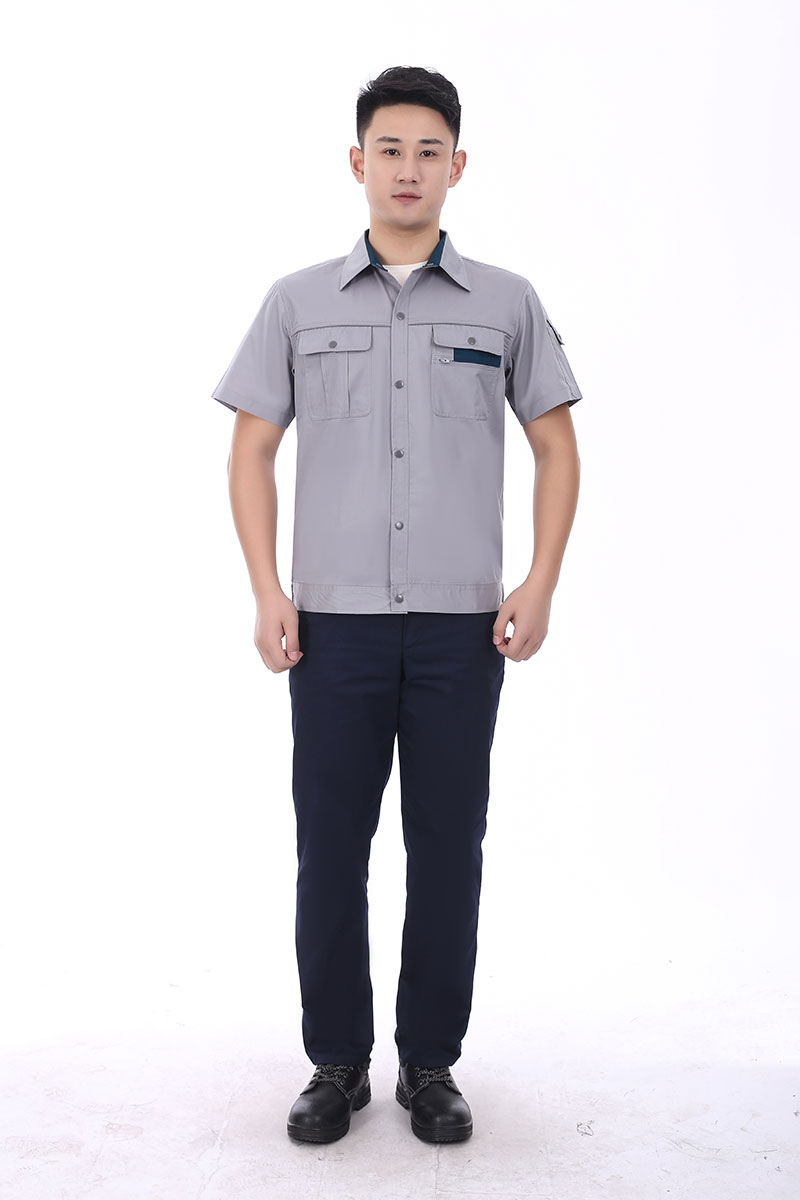 滌棉防靜電工作服灰色