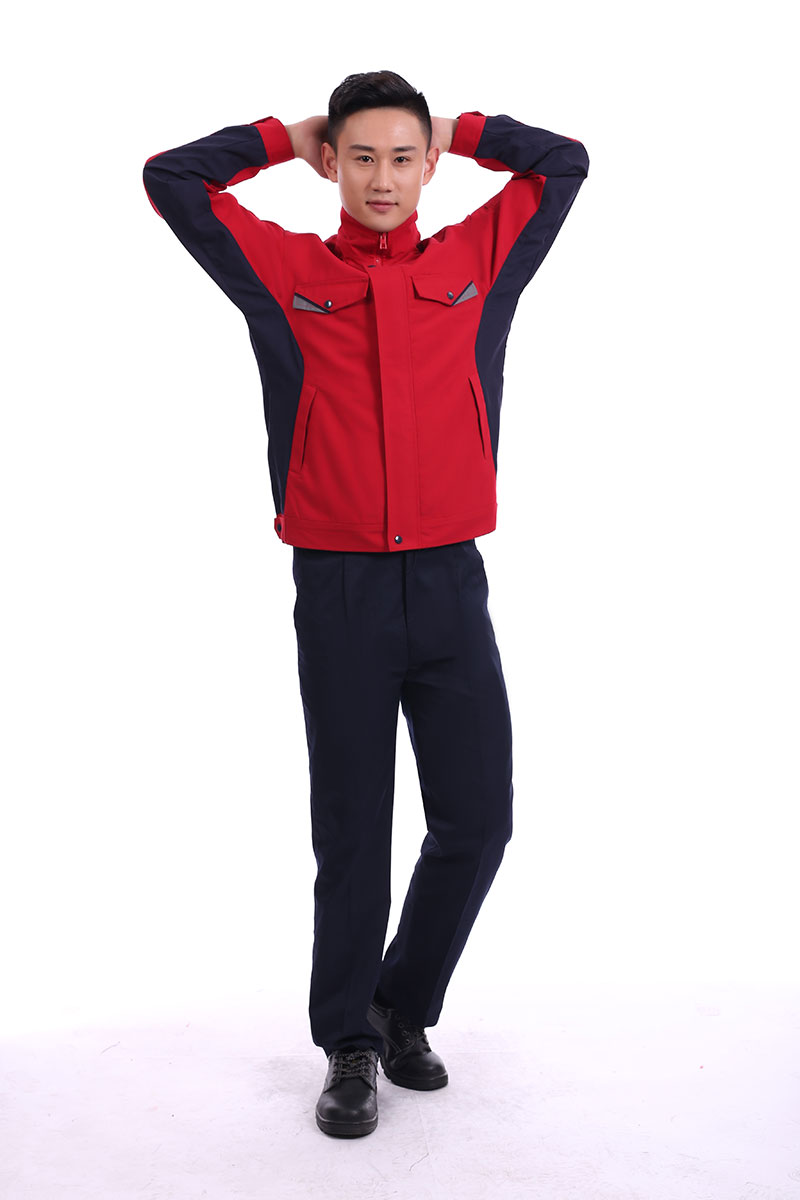 滌棉防靜電工作服紅色