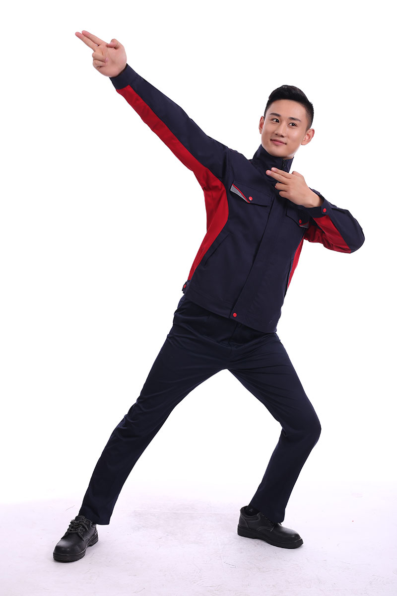 滌棉防靜電工作服藏藍