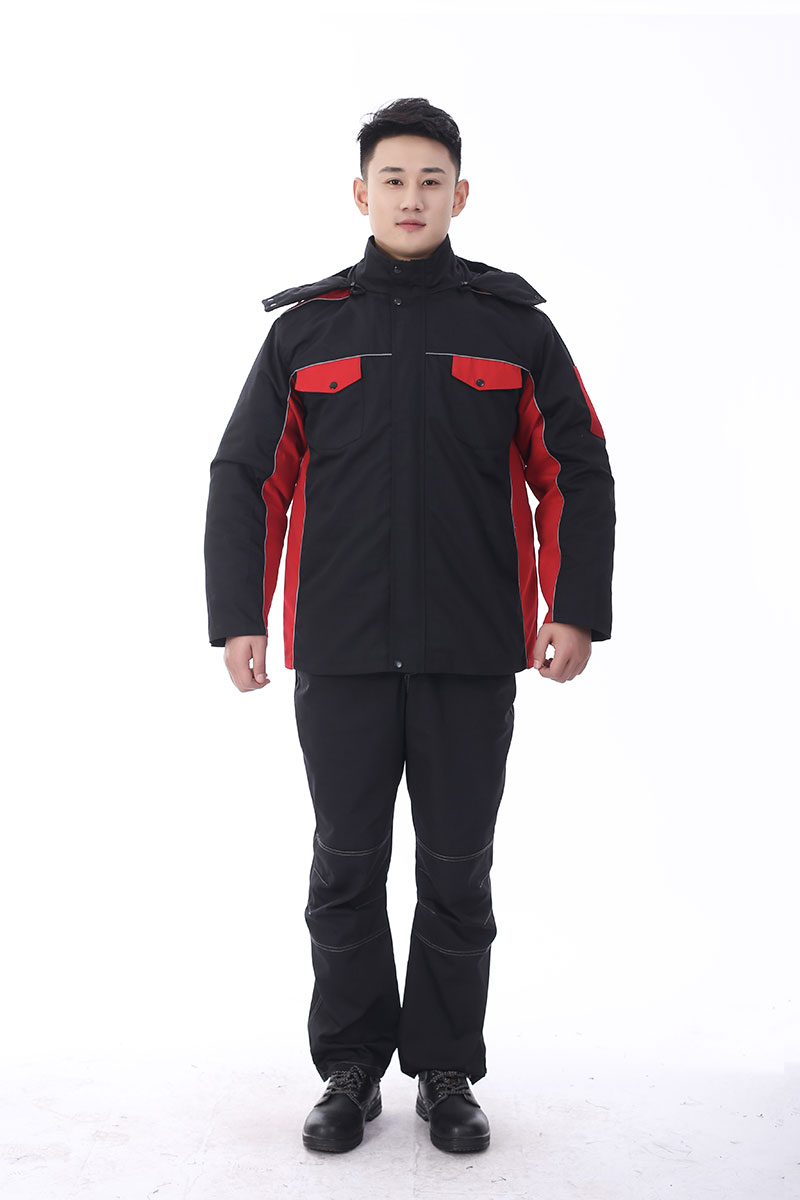 防撕裂工作服黑紅