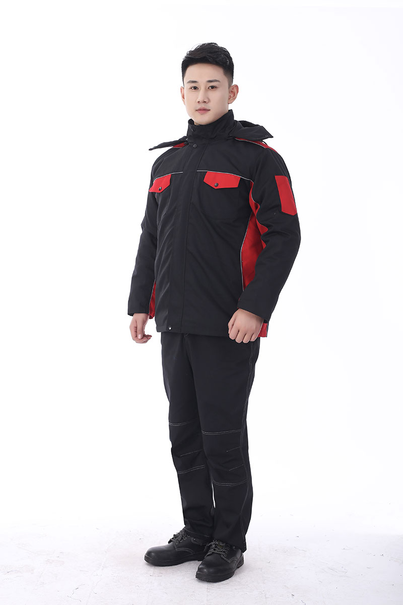 防撕裂工作服黑紅